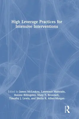 Pratiques à fort effet de levier pour les interventions intensives - High Leverage Practices for Intensive Interventions