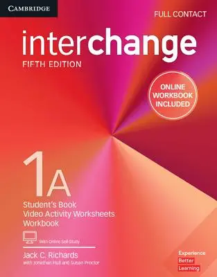 Interchange Level 1A Full Contact avec auto-apprentissage en ligne et cahier d'exercices en ligne - Interchange Level 1A Full Contact with Online Self-Study and Online Workbook