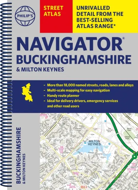 Philip's Navigator Street Atlas Buckinghamshire et Milton Keynes - Philip's Navigator Street Atlas Buckinghamshire and Milton Keynes