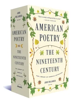 Poésie américaine : Le dix-neuvième siècle : Un coffret de la Bibliothèque d'Amérique - American Poetry: The Nineteenth Century: A Library of America Boxed Set