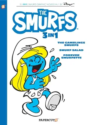 Les Schtroumpfs 3 en 1 Vol. 9 : collection des Schtroumpfs joueurs, de la Salade Schtroumpf et de la Schtroumpfette éternelle - Smurfs 3 in 1 Vol. 9: Collecting the Gambling Smurfs, Smurf Salad and Forever Smurfette