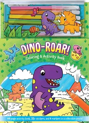 Dino-Roar ! Livre de coloriage et d'activités - Dino-Roar! Coloring & Activity Book