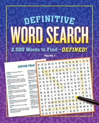 Definitive Word Search Volume 1 : 2 500 mots à trouver définis - Definitive Word Search Volume 1: 2,500 Words to Find Defined