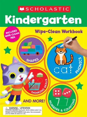 Cahier d'exercices Wipe-Clean pour la maternelle - Kindergarten Wipe-Clean Workbook