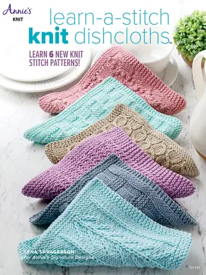 Gants de vaisselle en tricot Learn-A-Stitch - Learn-A-Stitch Knit Dishcloths