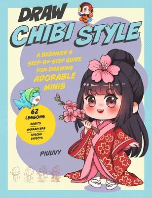 Draw Chibi Style : Un guide du débutant, étape par étape, pour dessiner d'adorables figurines - 62 leçons : Les bases, les personnages, les effets spéciaux - Draw Chibi Style: A Beginner's Step-By-Step Guide for Drawing Adorable Minis - 62 Lessons: Basics, Characters, Special Effects
