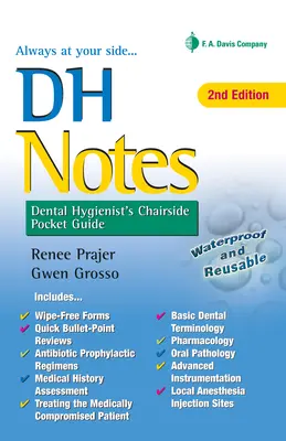 Dh Notes : Guide de poche de l'hygiéniste dentaire au chevet du patient - Dh Notes: Dental Hygienist's Chairside Pocket Guide