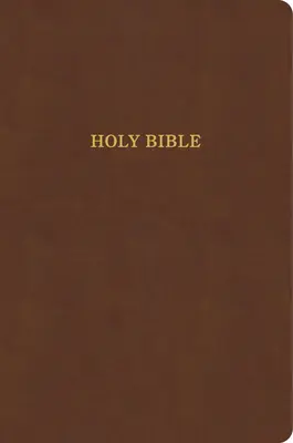 KJV Large Print Thinline Bible, Value Edition, Brown Leathertouch : Holy Bible - KJV Large Print Thinline Bible, Value Edition, Brown Leathertouch: Holy Bible