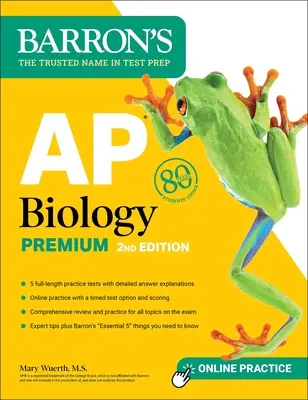 AP Biology Premium, 2024 : 5 tests pratiques + révision complète + entraînement en ligne - AP Biology Premium, 2024: 5 Practice Tests + Comprehensive Review + Online Practice