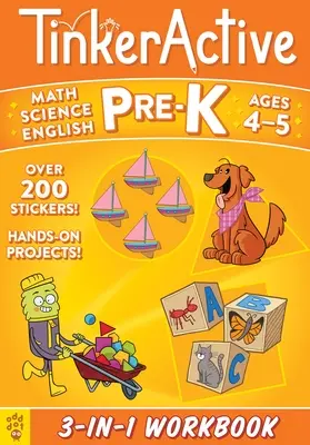 Tinkeractive Pre-K 3-In-1 Workbook : Math, Science, English Language Arts - Tinkeractive Pre-K 3-In-1 Workbook: Math, Science, English Language Arts