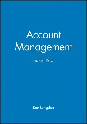 Gestion des comptes : Ventes 12,5 - Account Management: Sales 12.5