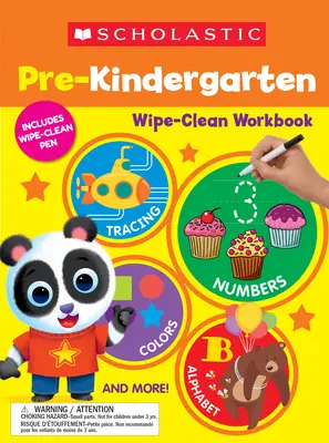 Cahier d'exercices Scholastic Pre-K Wipe-Clean - Scholastic Pre-K Wipe-Clean Workbook