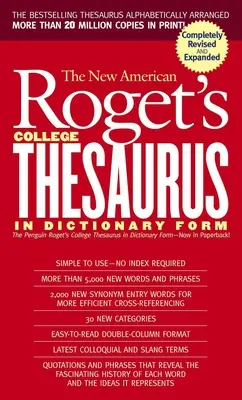 New American Roget's College Thesaurus in Dictionary Form (Revised & Updated) (Nouveau dictionnaire américain Roget's College Thesaurus sous forme de dictionnaire (révisé et mis à jour)) - New American Roget's College Thesaurus in Dictionary Form (Revised & Updated)