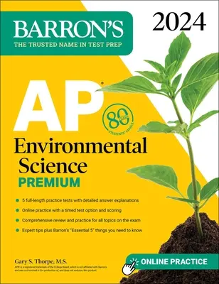 AP Environmental Science Premium, 2024 : 5 tests pratiques + révision complète + entraînement en ligne - AP Environmental Science Premium, 2024: 5 Practice Tests + Comprehensive Review + Online Practice