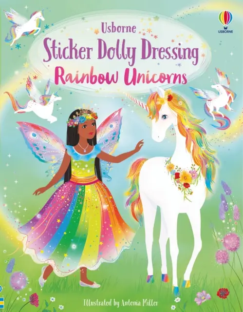 Autocollant Dolly Dressing Licornes arc-en-ciel - Sticker Dolly Dressing Rainbow Unicorns