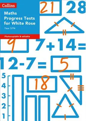 Collins Tests & Assessment - Year 3/P4 Maths Progress Tests for White Rose (en anglais) - Collins Tests & Assessment - Year 3/P4 Maths Progress Tests for White Rose