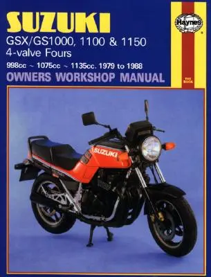 Manuel d'atelier du propriétaire Suzuki Gsx/Gs1000, 1100 & 1150 4-Valve Fours, No. M737 : 1979-1988 - Suzuki Gsx/Gs1000, 1100 & 1150 4-Valve Fours Owners Workshop Manual, No. M737: 1979-1988