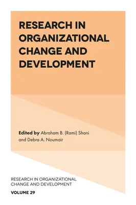 Recherche sur le changement organisationnel et le développement - Research in Organizational Change and Development
