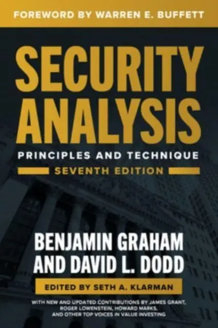 Security Analysis, Seventh Edition : Principes et techniques - Security Analysis, Seventh Edition: Principles and Techniques