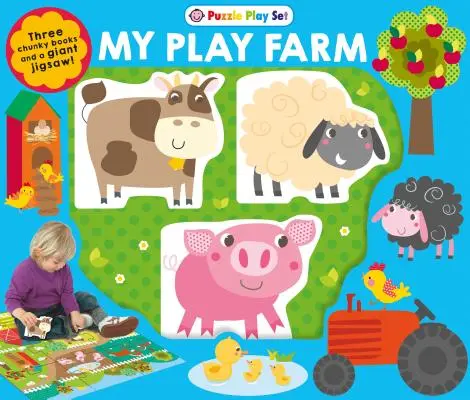 Jeu de Puzzle : My Play Farm : Trois petits livres et un puzzle géant ! [Avec trois mini-livres et un puzzle de 9 pièces]. - Puzzle Play Set: My Play Farm: Three Chunky Books and a Giant Jigsaw Puzzle! [With Three Chunky Mini Books and 9-Piece Jigsaw Puzzle]