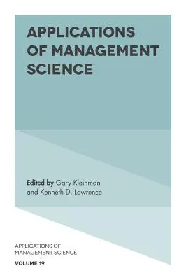 Applications des sciences de gestion - Applications of Management Science