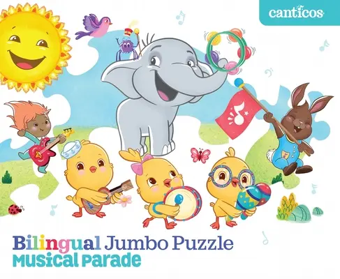 Casse-tête jumbo bilingue : Parade musicale - Bilingual Jumbo Puzzle: Musical Parade