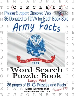 Encerclez-le, faits sur l'armée, mots cachés, livre de puzzles - Circle It, Army Facts, Word Search, Puzzle Book