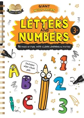 Aide aux devoirs Lettres et chiffres : Cahier d'exercices géant effaçable pour les enfants de 3 ans et plus - Help with Homework Letters & Numbers: Giant Wipe-Clean Workbook for 3+ Year-Olds