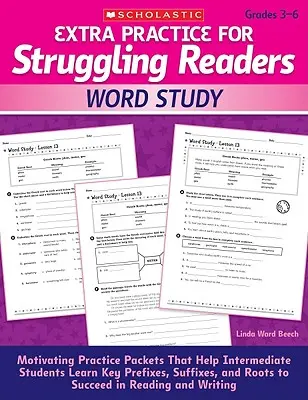 Étude des mots, 3e-6e année - Word Study, Grades 3-6