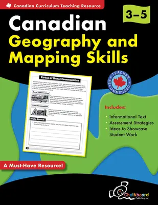 Géographie et cartographie du Canada 3-5 ans - Canadian Geography and Mapping Skills Grades 3-5