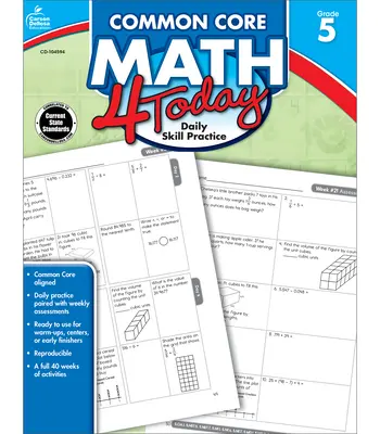 Common Core Math 4 Today, Grade 5 : Daily Skill Practice Volume 8 - Common Core Math 4 Today, Grade 5: Daily Skill Practice Volume 8