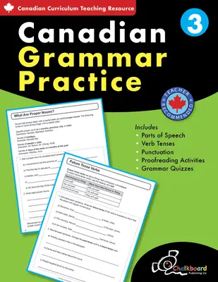 Pratique de la grammaire canadienne 3e année - Canadian Grammar Practice Grade 3