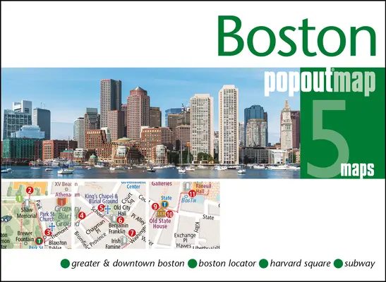 Carte pop-up de Boston - Boston Popout Map