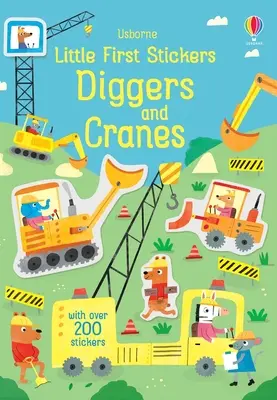 Les premiers autocollants des creuseurs et des grues - Little First Stickers Diggers and Cranes