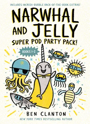 Le narval et la gelée : Super Pod Party Pack ! (Livre de poche 1 & 2) - Narwhal and Jelly: Super Pod Party Pack! (Paperback Books 1 & 2)