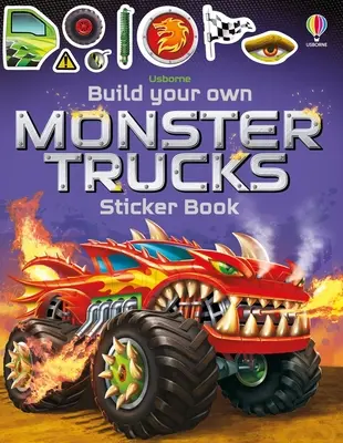 Livre d'autocollants « Monster Trucks » à construire soi-même - Build Your Own Monster Trucks Sticker Book