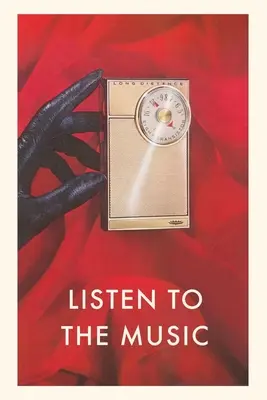 Journal d'époque Main gantée avec radio transistor, écoutez la musique - Vintage Journal Gloved Hand with Transistor Radio, Listen to the Music