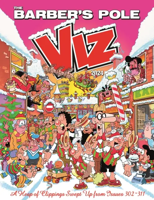 Viz Annual 2024 : The Barber's Pole - Un tas de coupures de presse issues des numéros 302-311 - Viz Annual 2024: The Barber's Pole - A Heap of Clippings Swept Up from Issues 302-311