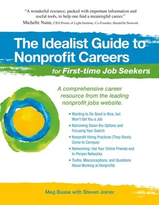 Le guide idéaliste des carrières à but non lucratif pour les personnes qui cherchent un emploi pour la première fois - The Idealist Guide to Nonprofit Careers for First-Time Job Seekers