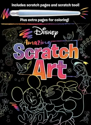 Disney - Amazing Scratch Art : Avec l'outil Scratch et les pages de coloriage - Disney - Amazing Scratch Art: With Scratch Tool and Coloring Pages