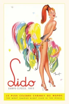 Journal vintage Affiche du Lido, Showgirl - Vintage Journal Lido Poster, Showgirl