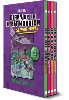 Journal d'un guerrier de 8 bits Roman graphique Coffret d'émeraude - Diary of an 8-Bit Warrior Graphic Novel Emerald Box Set