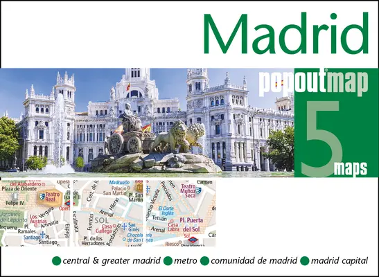 Carte-éclair de Madrid - Madrid Popout Map