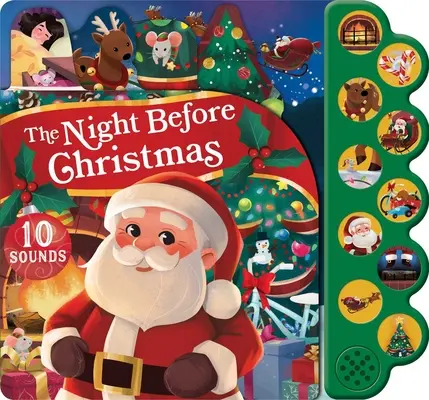 La nuit de Noël - Livre sonore à 10 boutons - The Night Before Christmas 10-Button Sound Book