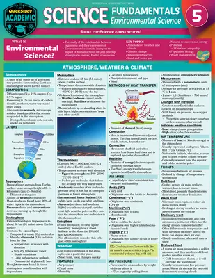 Science Fundamentals 5 - Environmental Science : Guide de référence et d'étude plastifié Quickstudy - Science Fundamentals 5 - Environmental Science: Quickstudy Laminated Reference & Study Guide