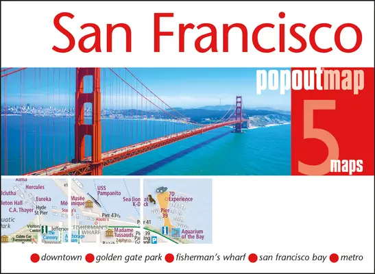 San Francisco Carte Populaire - San Francisco Popout Map