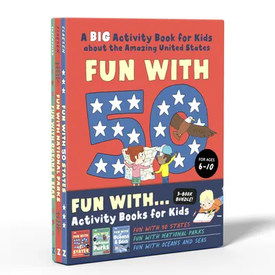 Fun with ........................... Livres d'activités pour enfants : Les 50 États, les parcs nationaux, les océans et les mers... - Fun with . . . Activity Books for Kids: Fun with 50 States, Fun with National Parks, Fun with Oceans and Seas