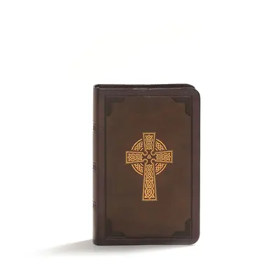 KJV Bible de référence compacte à gros caractères, croix celtique brune Leathertouch - KJV Large Print Compact Reference Bible, Celtic Cross Brown Leathertouch