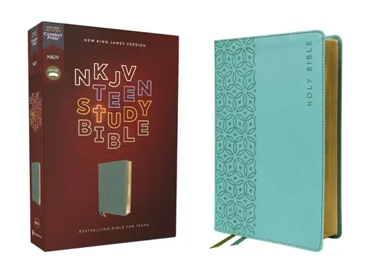 Nkjv, Bible d'étude pour adolescents, Leathersoft, sarcelle, impression confortable - Nkjv, Teen Study Bible, Leathersoft, Teal, Comfort Print