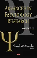Avancées de la recherche en psychologie - Volume 78 - Advances in Psychology Research - Volume 78